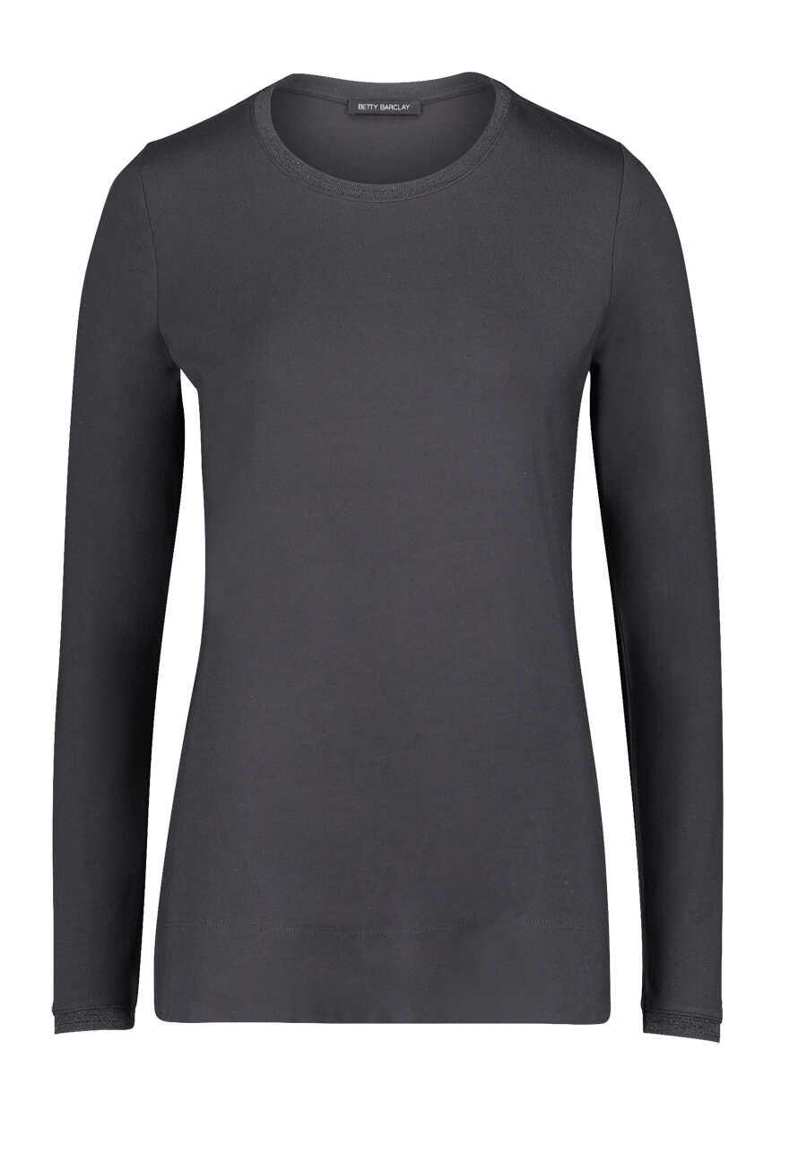 Produktbild fr 'BETTY BARCLAY Shirt Langarm Rundhals Lurex anthrazit'