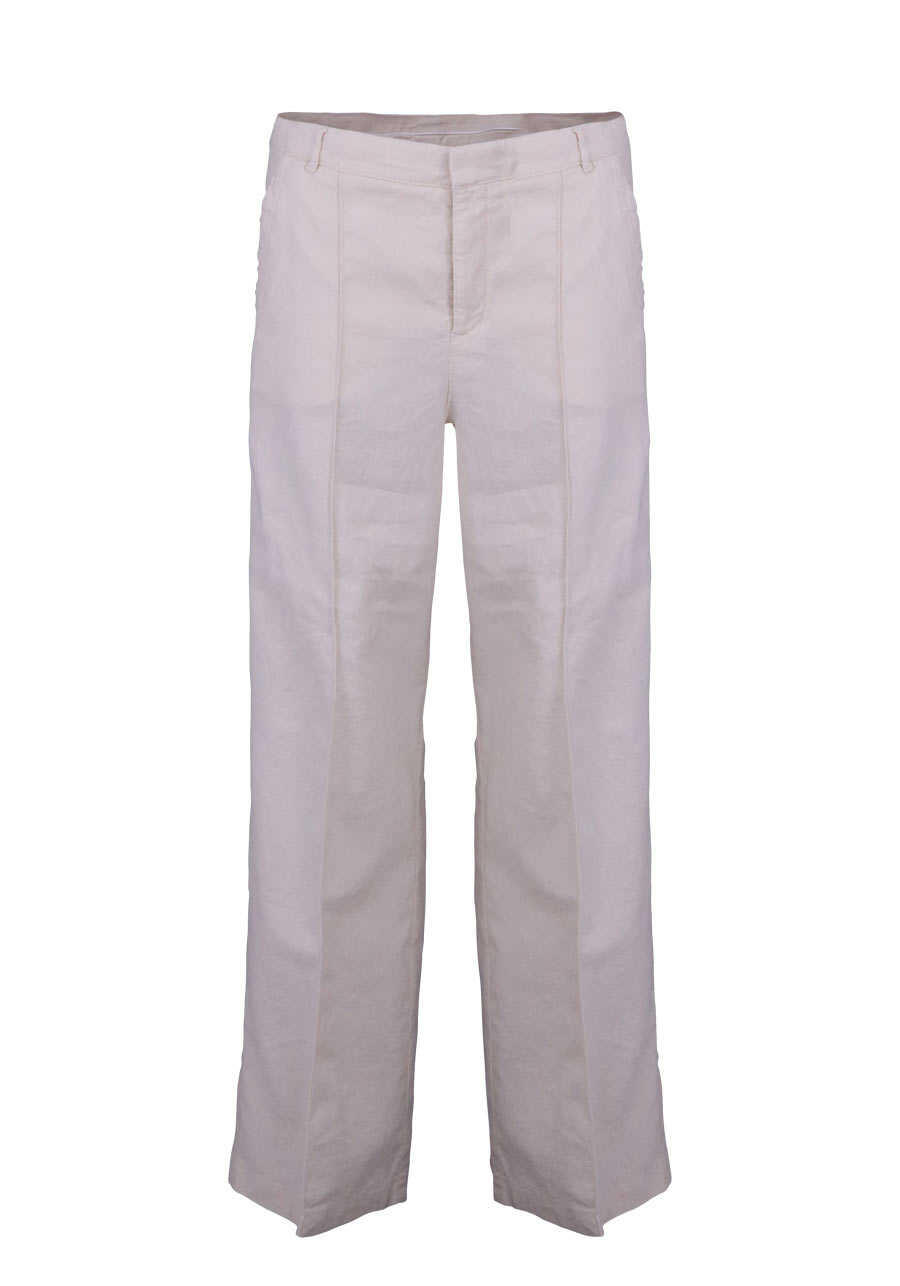 Produktbild fr 'BOSS Straight Hose SULOTTE-W Eingrifftaschen Baumwoll-Leinen Mix ecru'