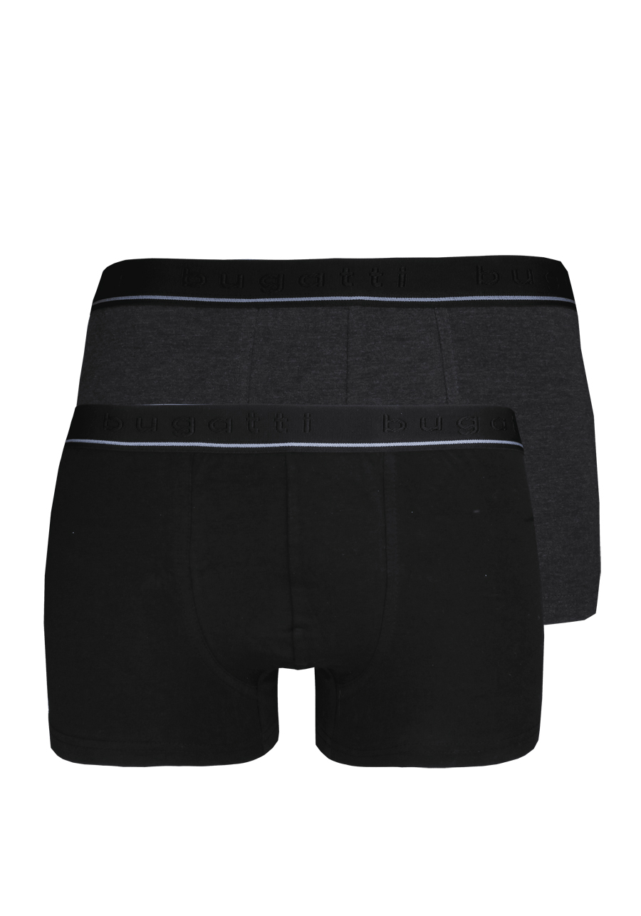 Produktbild f�r 'BUGATTI Pants breiter Gummibund Single Jersey Doppelpack anthrazit/schwarz'