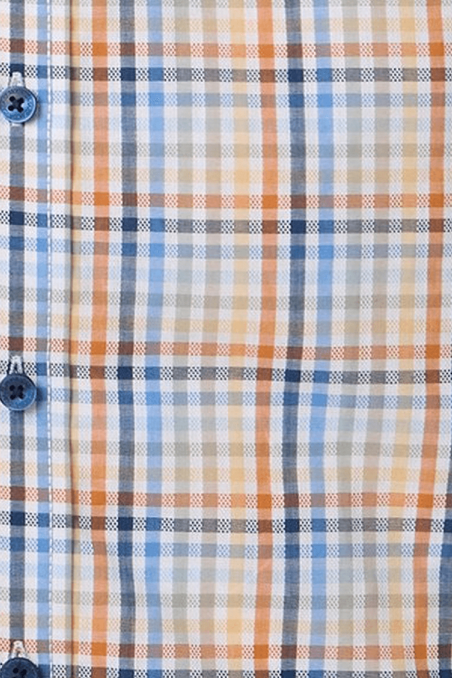 Produktbild fr 'CASAMODA Casual Fit Hemd Halbarm New Kent Kragen Multikaro blau'