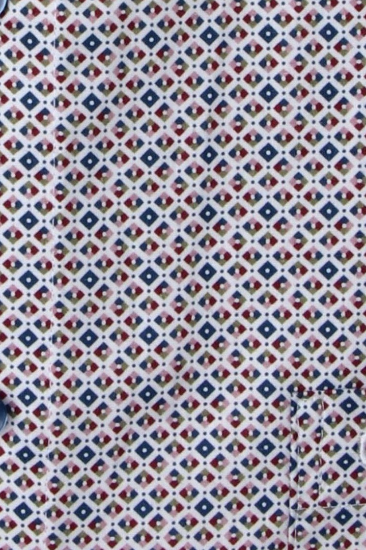 Produktbild fr 'CASAMODA Comfort Fit Hemd Langarm New Kent Kragen Muster blau'