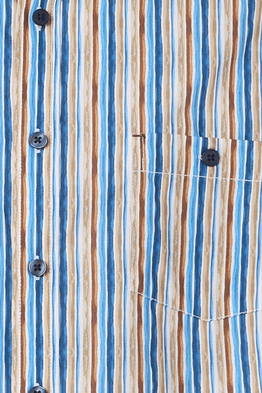 Produktbild f�r 'CASAMODA Casual Fit Hemd super langer Arm Button Down Kragen Streifen blau'