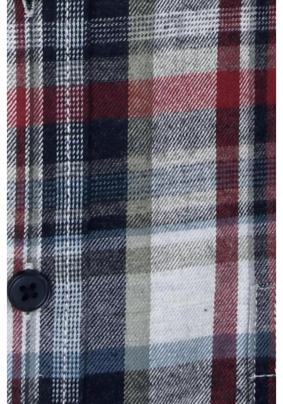 Produktbild fr 'CASAMODA Casual Fit Hemd Langarm Button Down Kragen Karo dunkelblau'