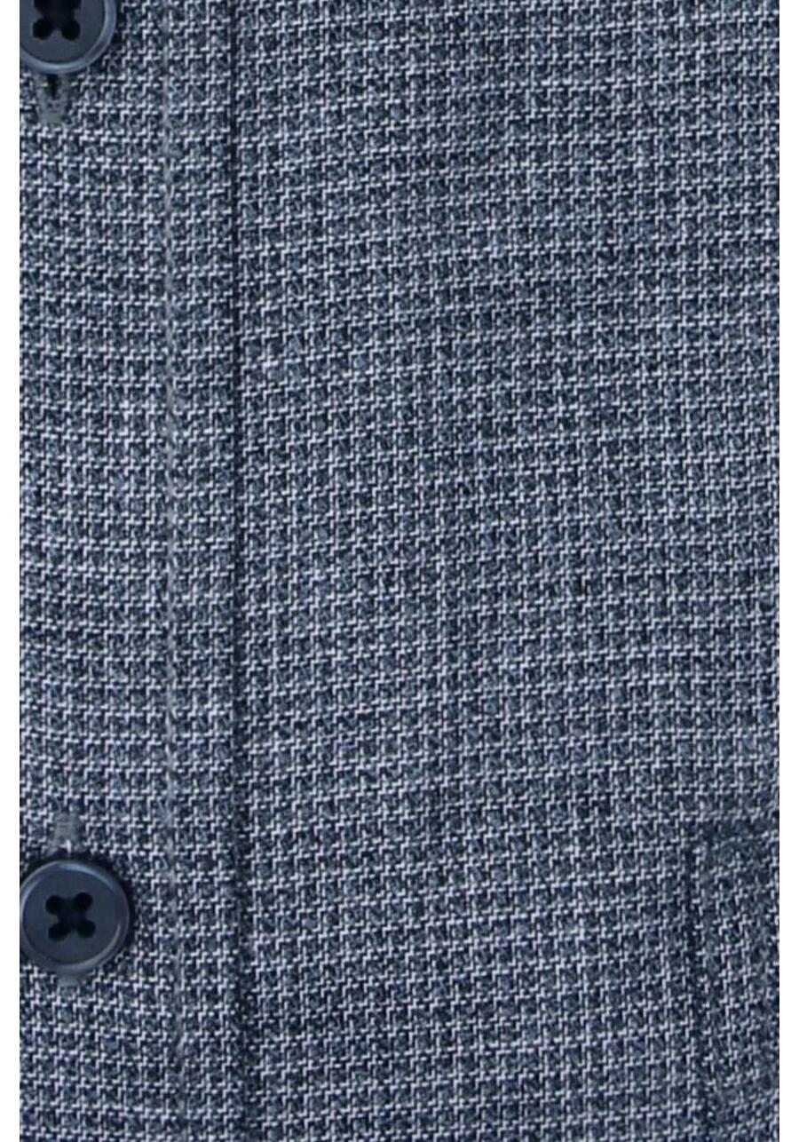 Produktbild fr 'CASAMODA Casual Fit Hemd Langarm Button Down Kragen Muster dunkelblau'