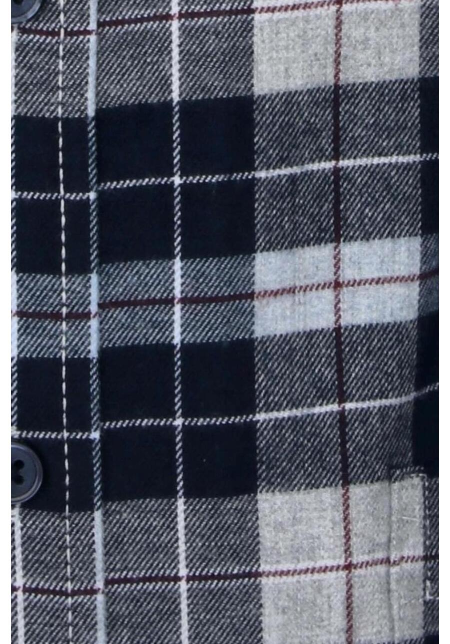 Produktbild fr 'CASAMODA Casual Fit Hemd Langarm Basic Kent Kragen Karo dunkelblau'