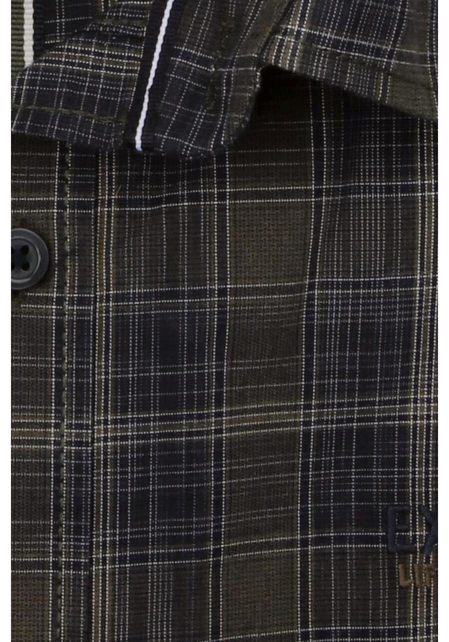 Produktbild fr 'CASAMODA Casual Fit Hemd Langarm Button Down Kragen Karo dunkelblau'