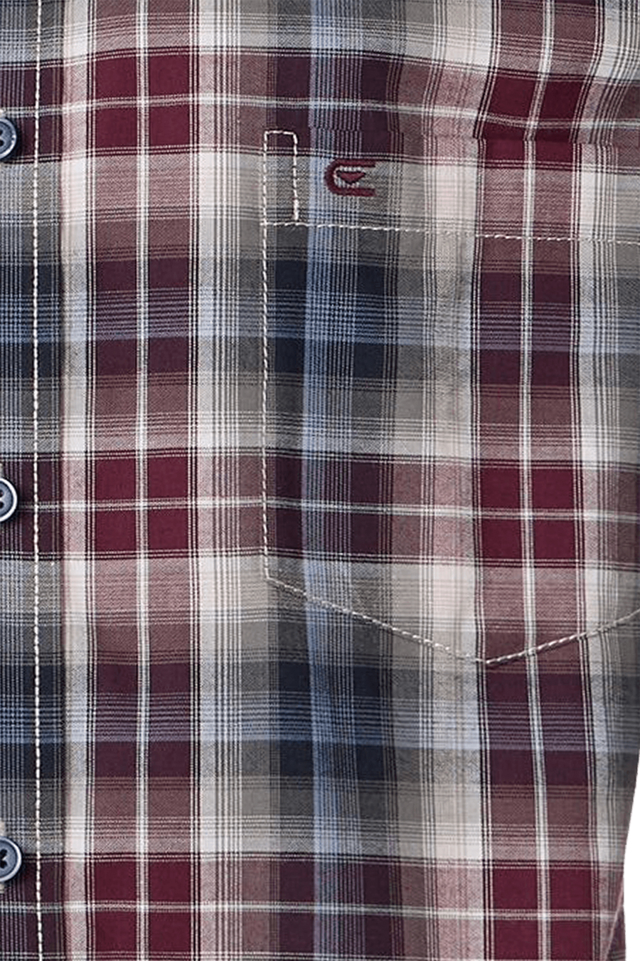 Produktbild f�r 'CASAMODA Casual Fit Hemd Langarm New Kent Kragen Karo blau'