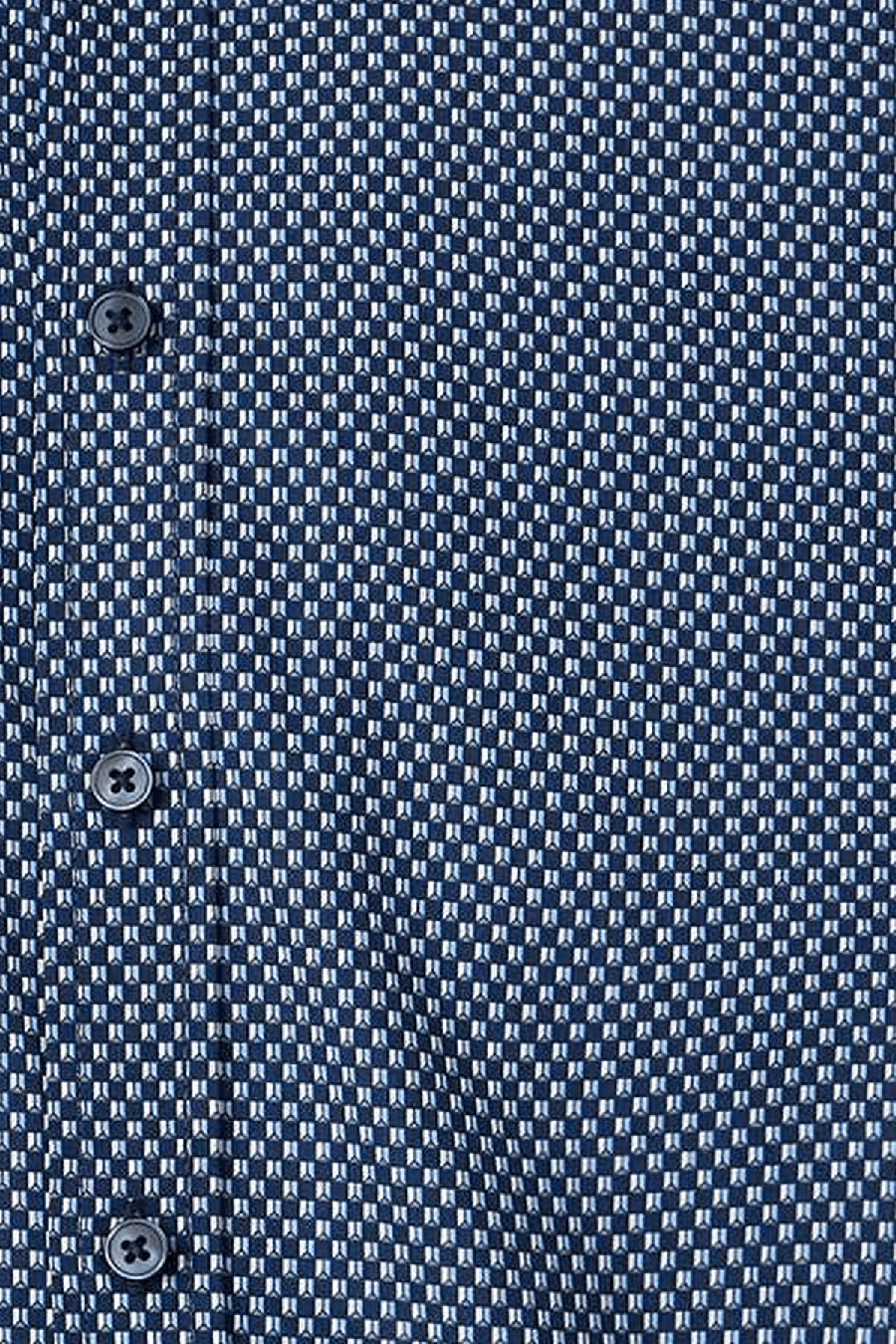 Produktbild f�r 'CASAMODA Casual Fit Hemd Langarm Button Down Kragen Muster blau'