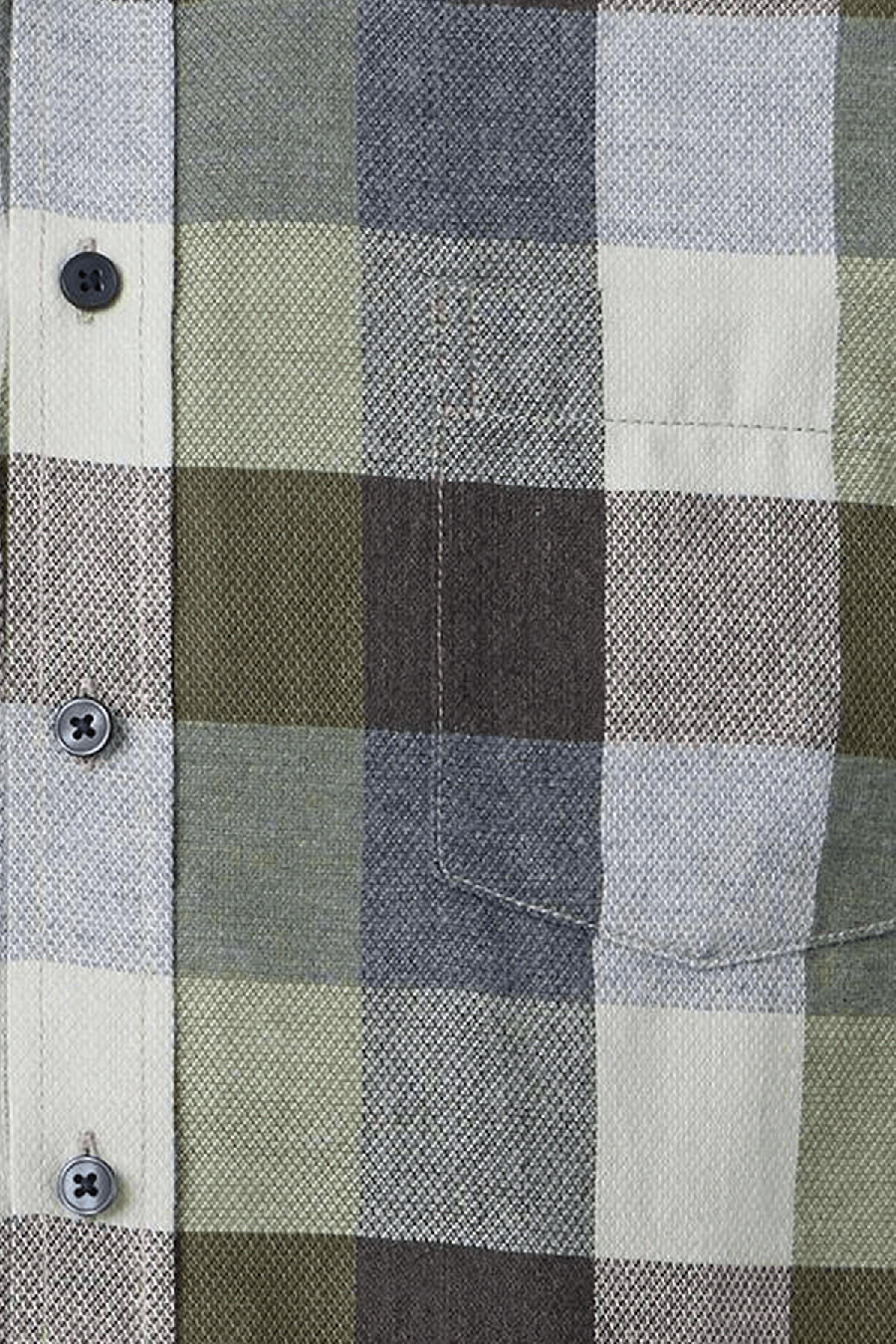 Produktbild f�r 'CASAMODA Casual Fit Hemd Langarm Button Down Kragen Flanell Karo gr�n'