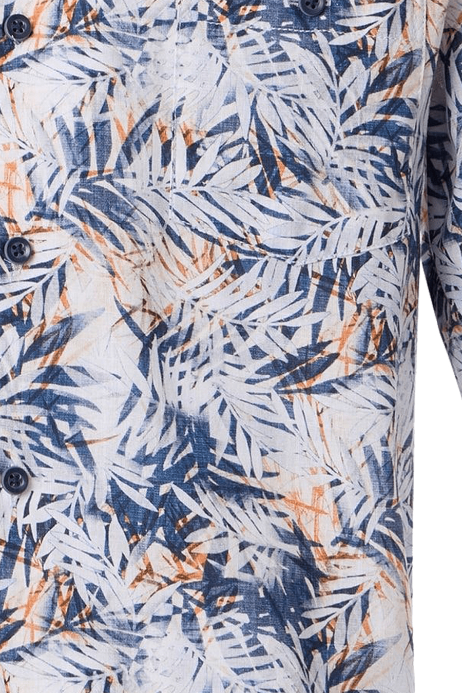 Produktbild f�r 'CASAMODA Casual Fit Hemd Halbarm Reverskragen Muster blau'