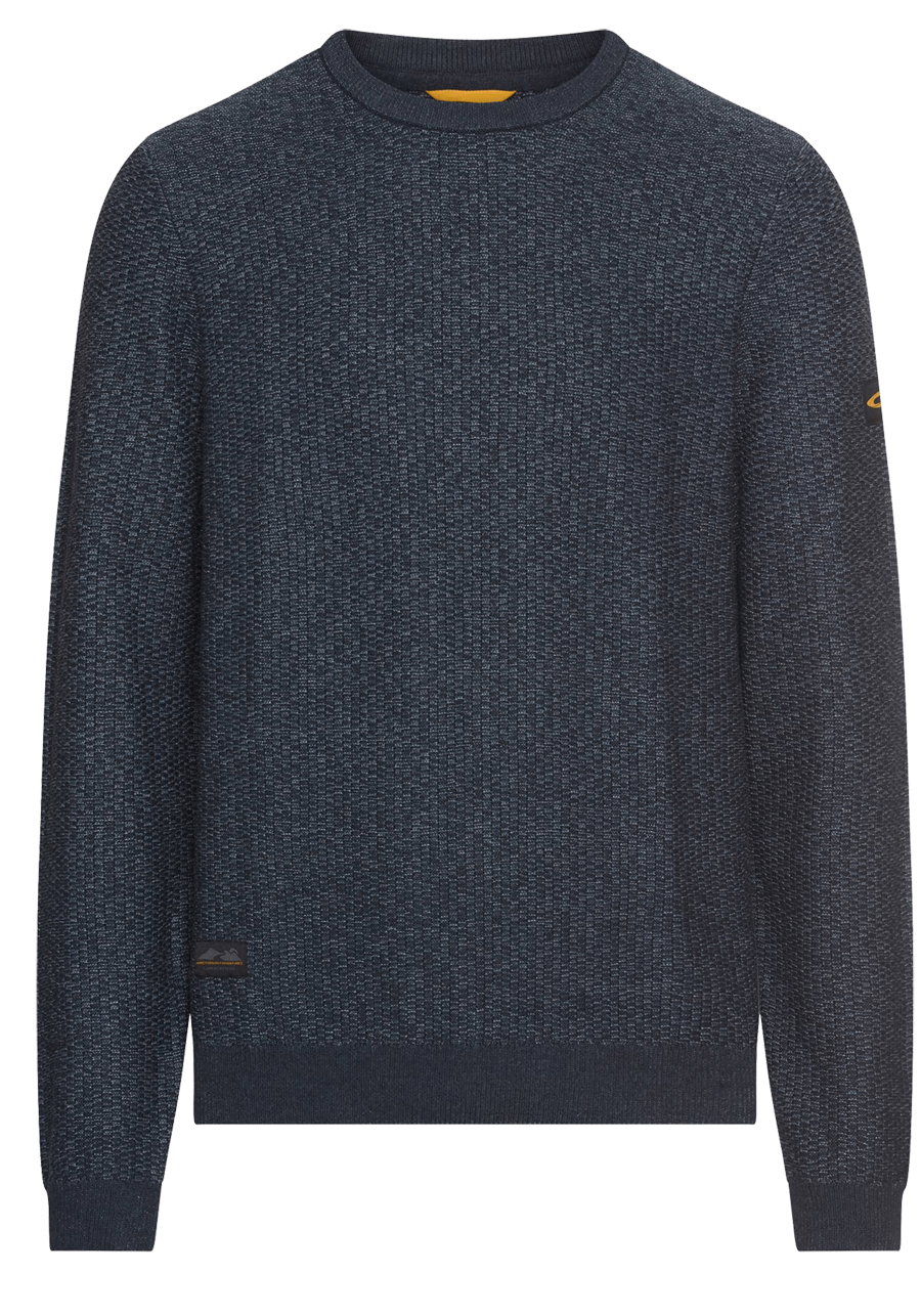 Produktbild f�r 'CAMEL ACTIVE Pullover Langarm Rundhals Strick Muster dunkelblau'