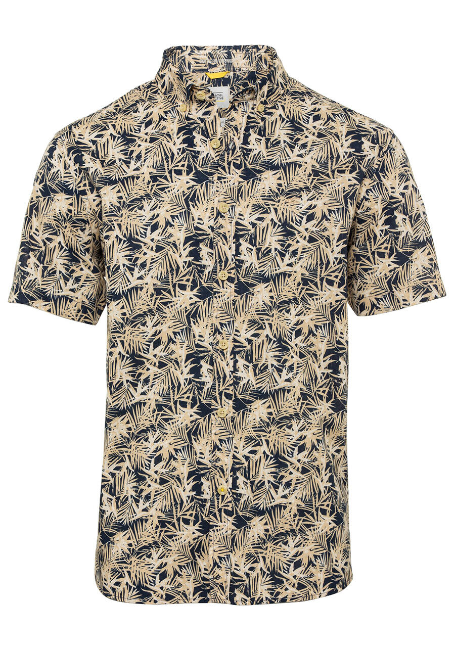 CAMEL ACTIVE Regular Fit Hemd Halbarm Muster nachtblau