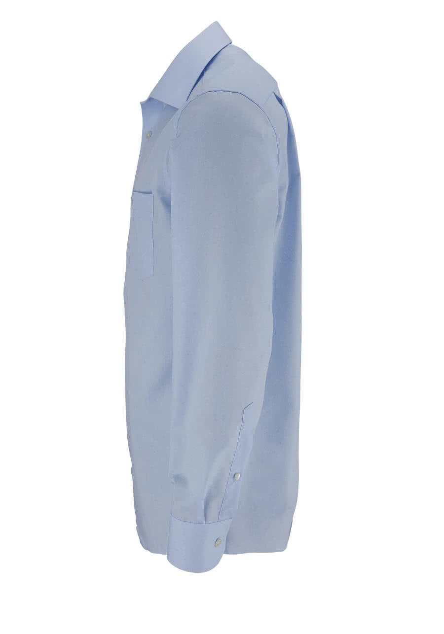 CASAMODA Comfort Fit Hemd Langarm New Kent Kragen Popeline hellblau