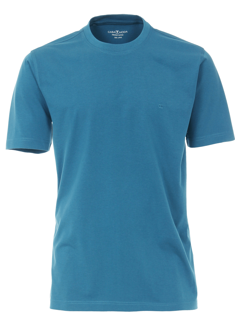 Produktbild f�r 'CASAMODA T-Shirt Rundhals reine Baumwolle mittelblau'