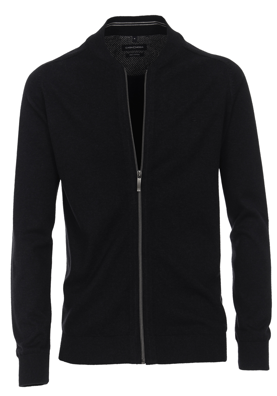 Produktbild f�r 'CASAMODA Cardigan Langarm mit Rei�verschluss schwarz'