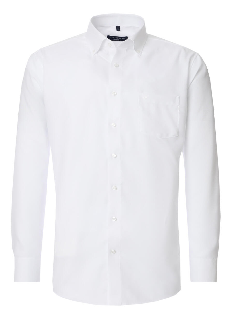 Produktbild fr 'CASAMODA Comfort Fit Hemd Langarm Button Down Kragen Oxford wei'