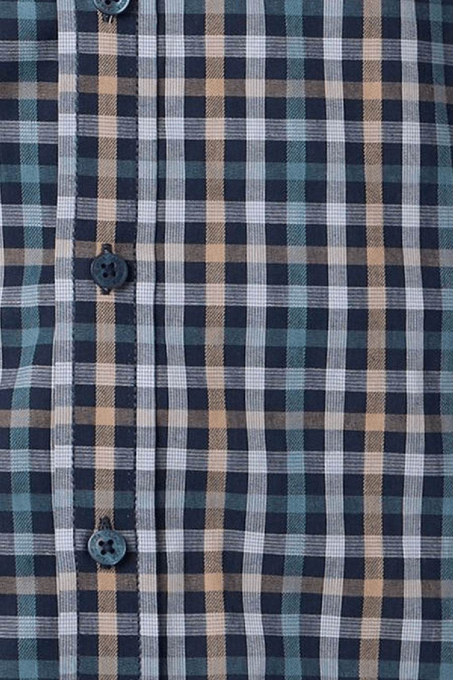 Produktbild fr 'CASAMODA Comfort Fit Hemd Langarm Button Down Kragen Multikaro blau'