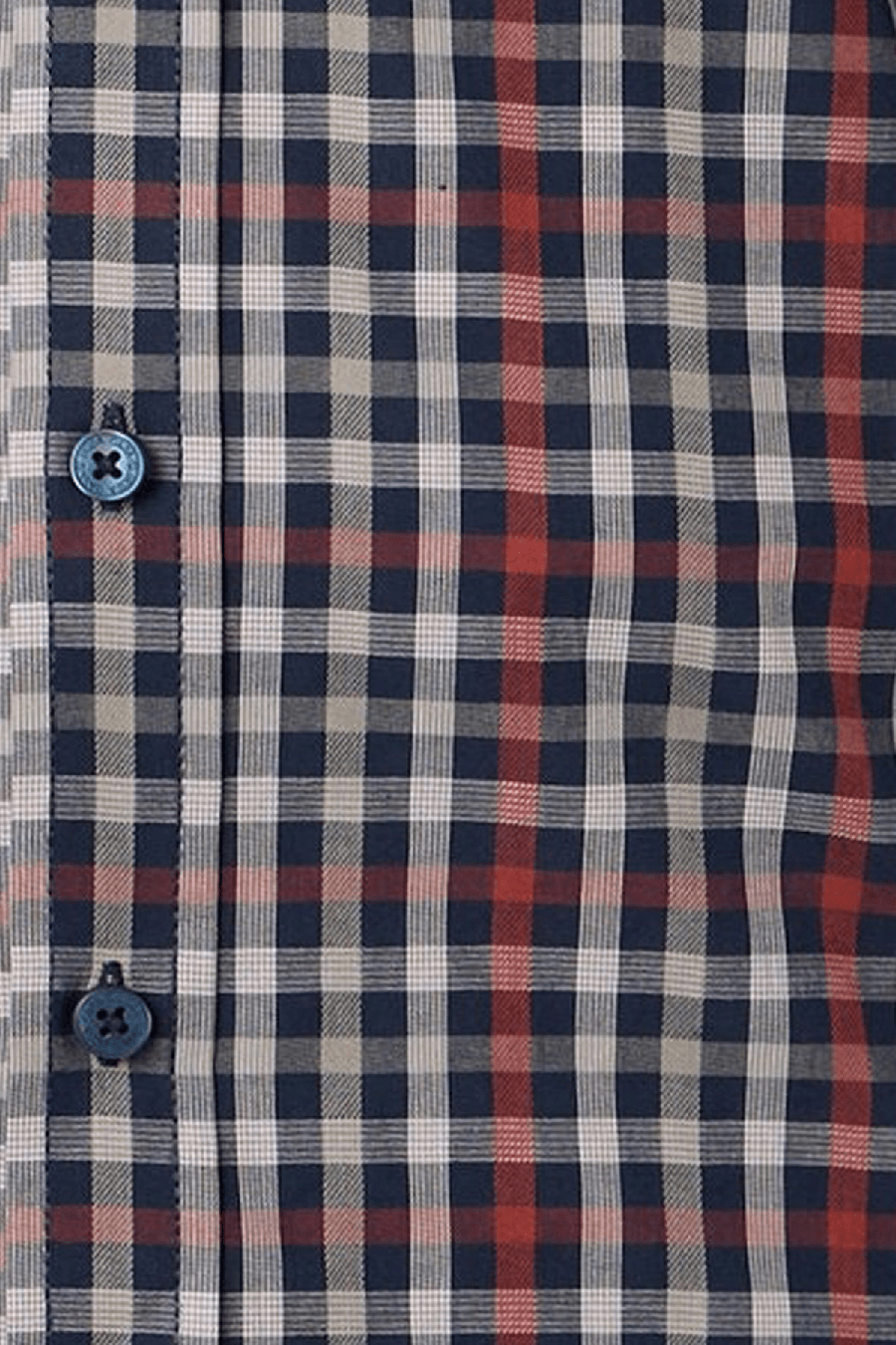 Produktbild fr 'CASAMODA Comfort Fit Hemd Langarm Button Down Kragen Multikaro dunkelblau'