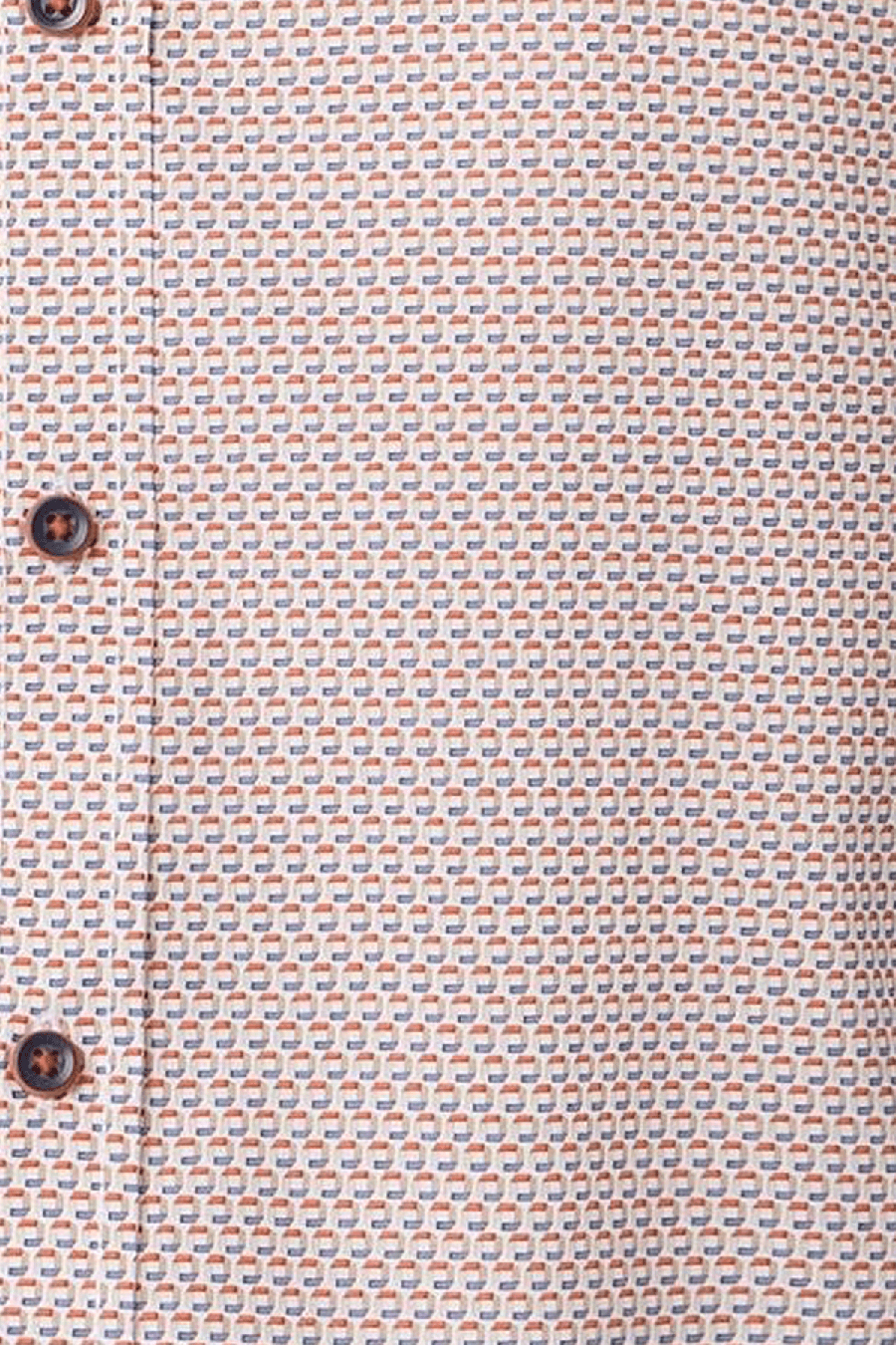 Produktbild fr 'CASAMODA Casual Fit Hemd Halbarm New Kent Kragen Muster orange'