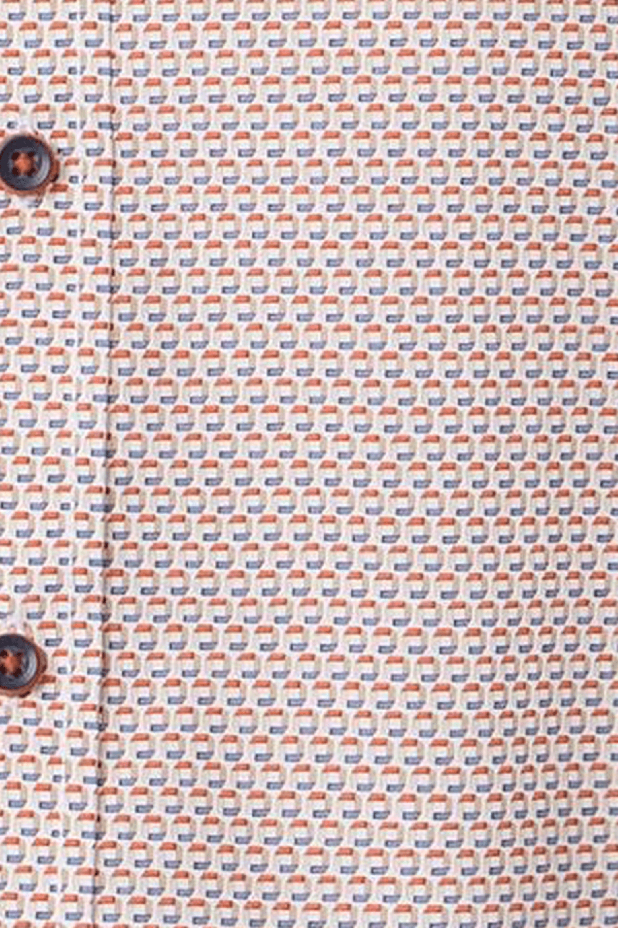 Produktbild fr 'CASAMODA Comfort Fit Hemd Halbarm New Kent Kragen Muster orange'