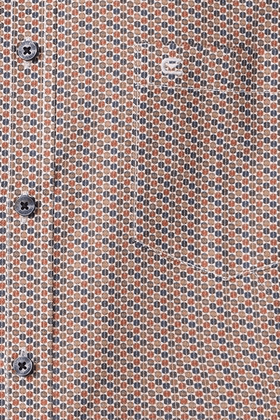 Produktbild f�r 'CASAMODA Casual Fit Hemd Langarm Button Down Kragen Streifen Muster orange'