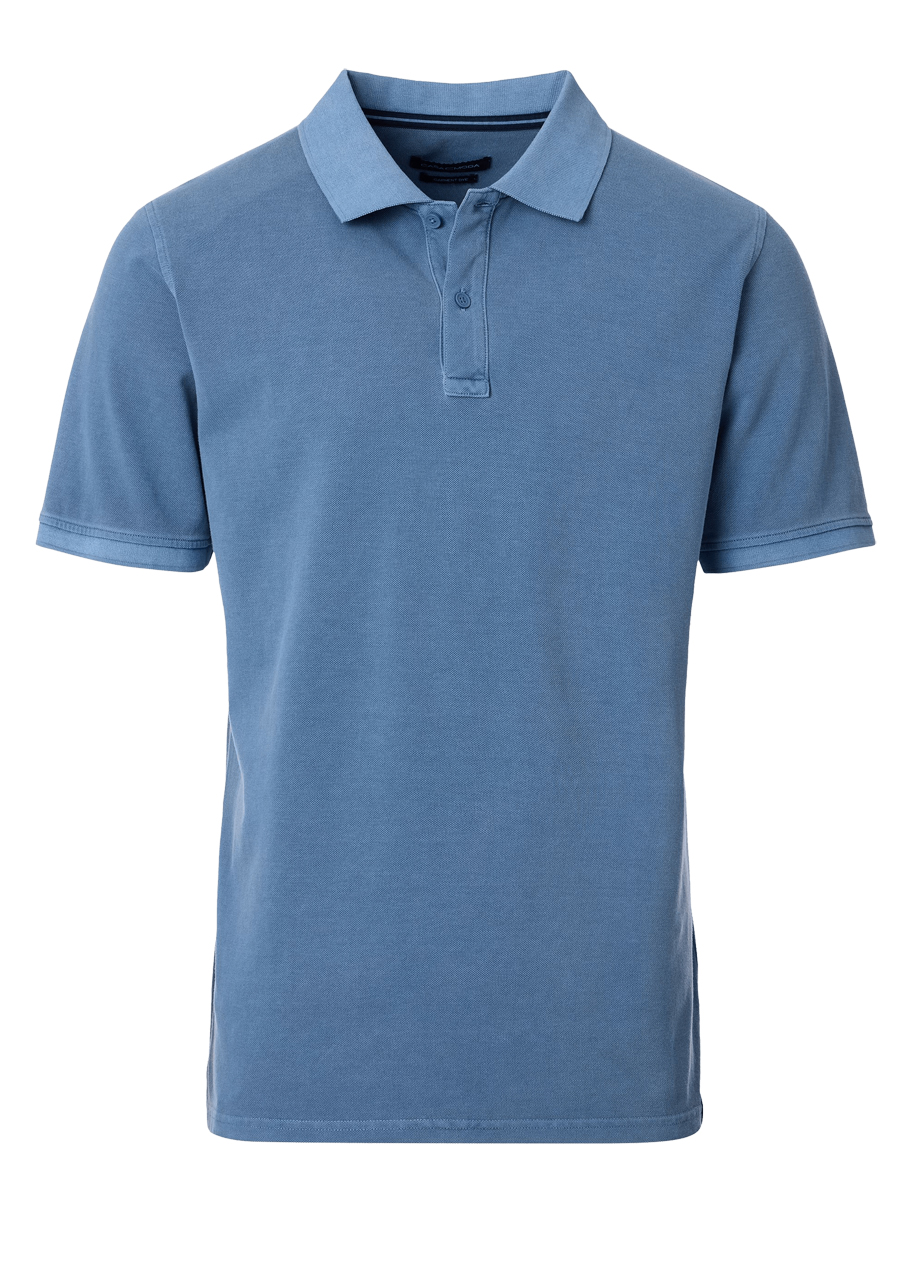 Produktbild f�r 'CASAMODA Poloshirt Halbarm Polokragen Pique hellblau'