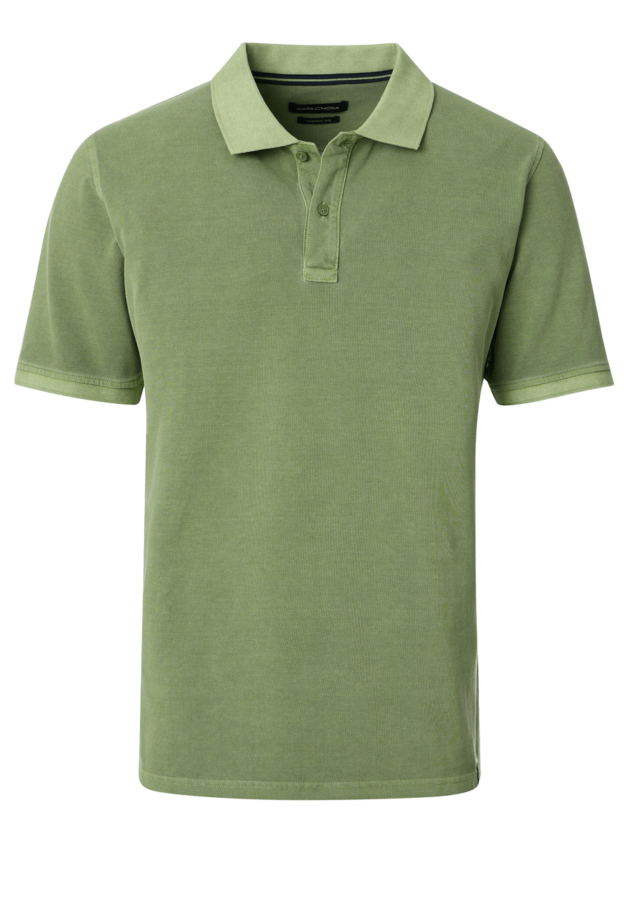 Produktbild f�r 'CASAMODA Poloshirt Halbarm Polokragen Pique gr�n'
