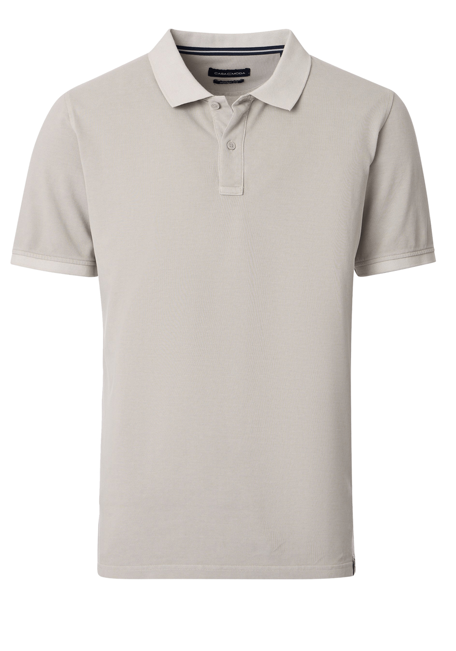 Produktbild f�r 'CASAMODA Poloshirt Halbarm Polokragen Pique beige'