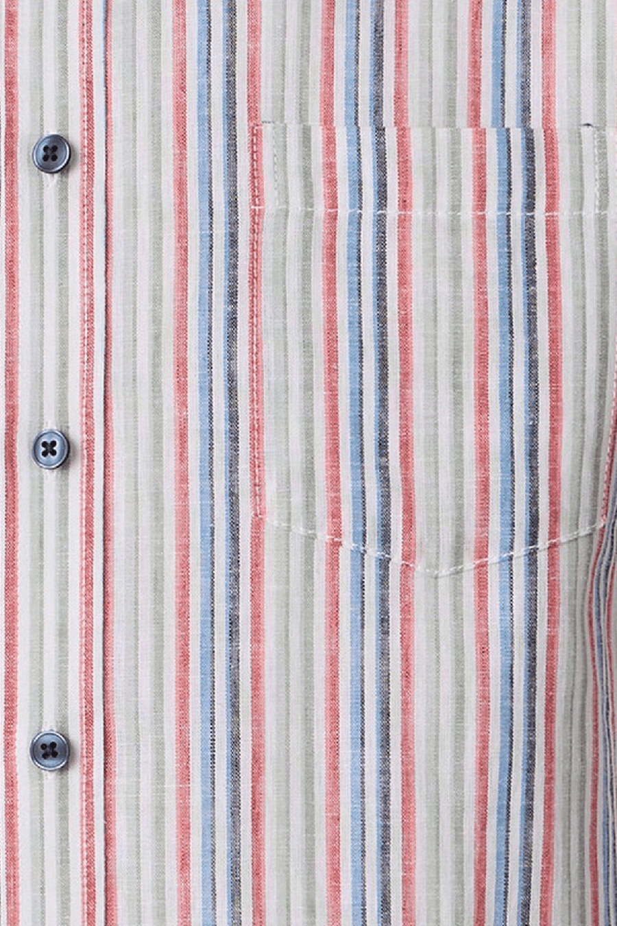 Produktbild f�r 'CASAMODA Casual Fit Hemd Halbarm New Kent Kragen Leinenmix Streifen blau'