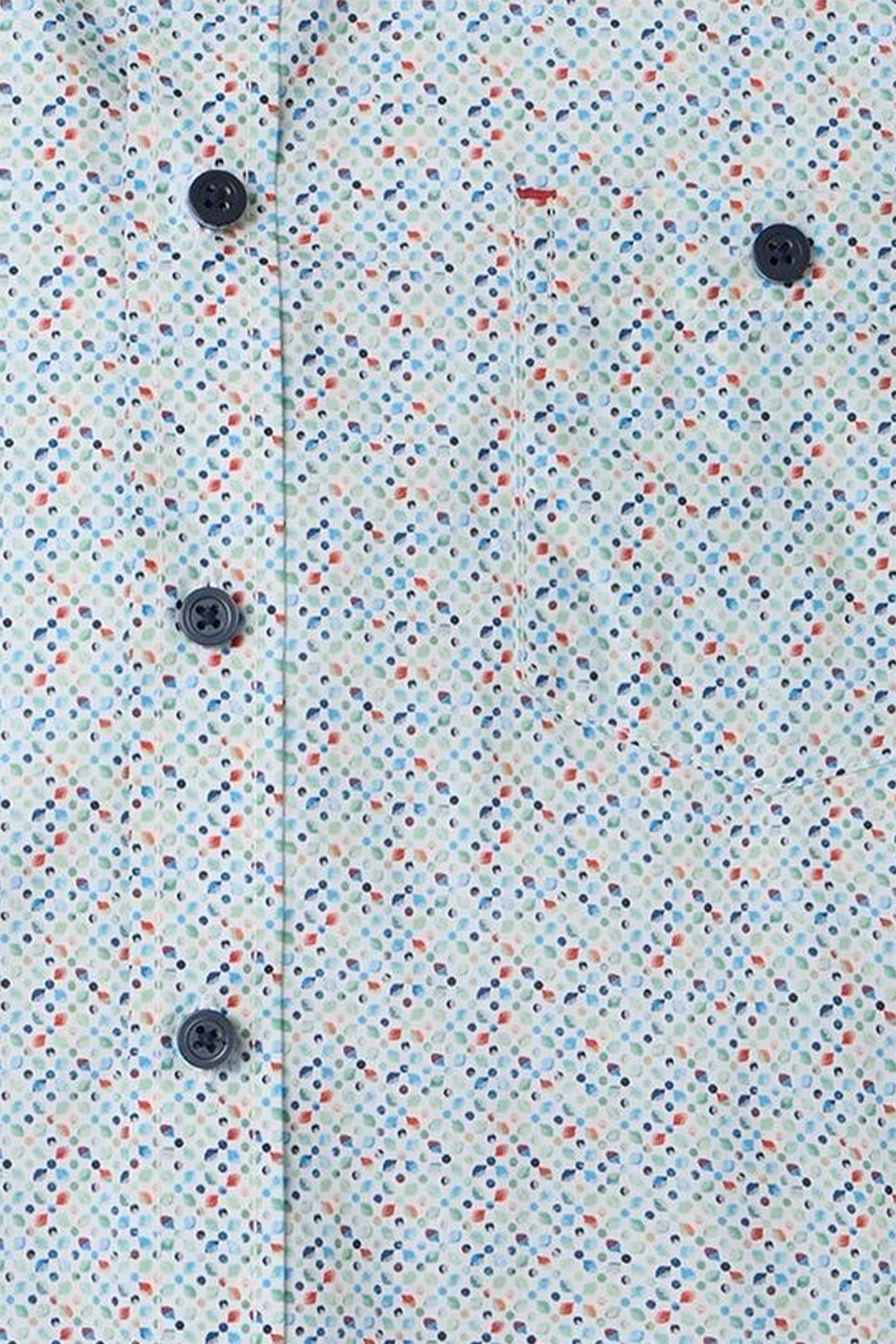 Produktbild f�r 'CASAMODA Casual Fit Hemd Halbarm New Kent Kragen Muster blau'