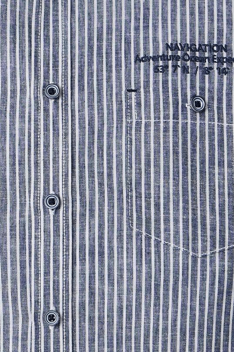 Produktbild f�r 'CASAMODA Casual Fit Hemd Halbarm Button Down Kragen Streifen blau'
