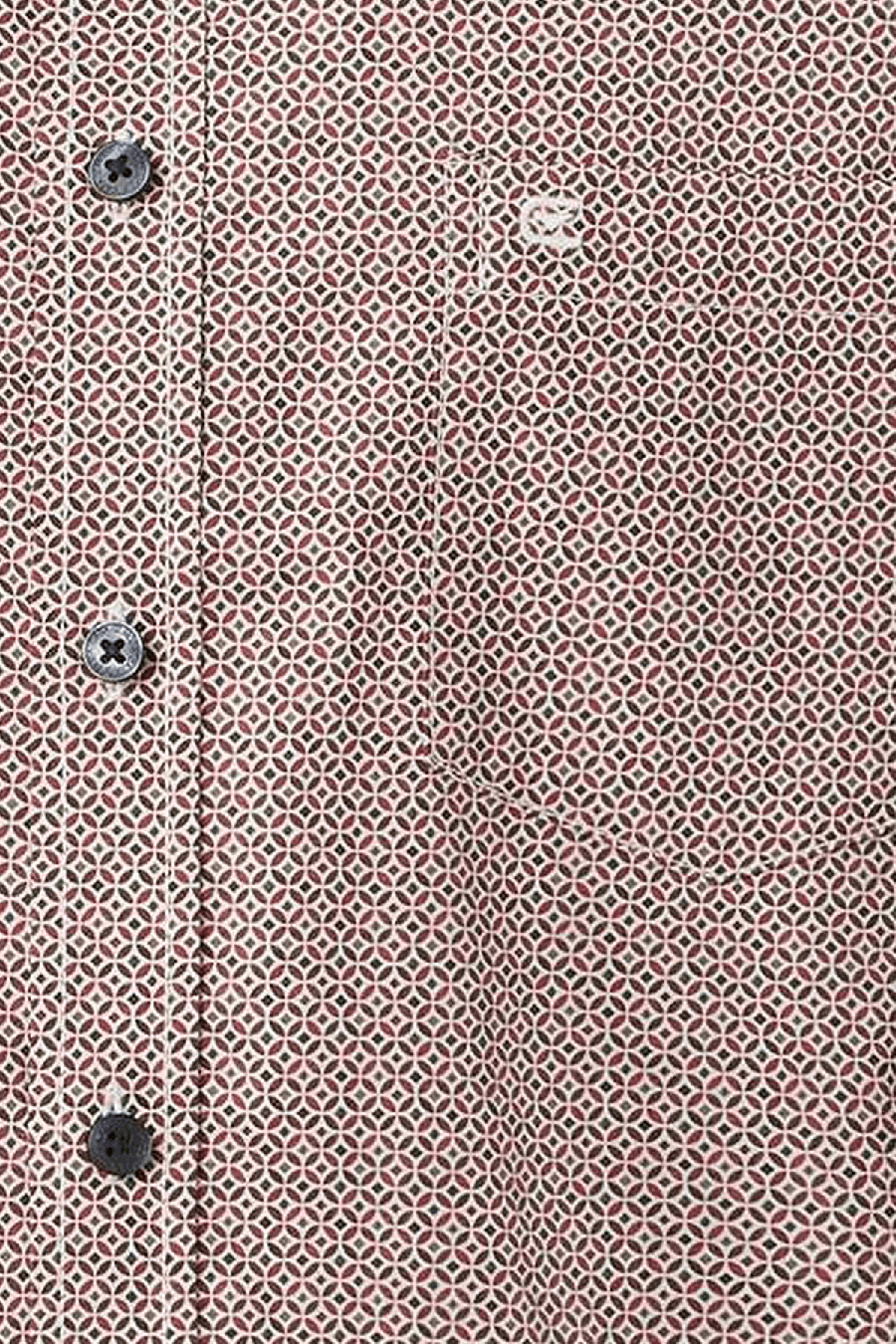 Produktbild f�r 'CASAMODA Casual Fit Hemd Langarm New Kent Kragen Muster rot'