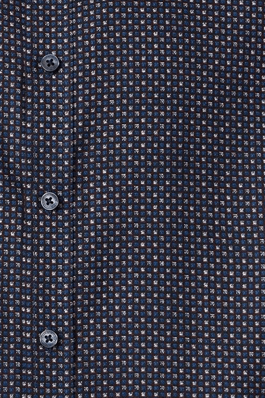 Produktbild f�r 'CASAMODA Casual Fit Hemd Langarm New Kent Kragen Muster dunkelblau'