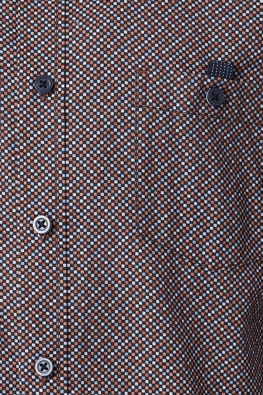 Produktbild f�r 'CASAMODA Casual Fit Hemd Langarm Button Down Kragen Muster orange'