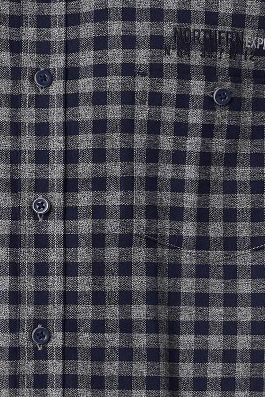 Produktbild f�r 'CASAMODA Casual Fit Hemd Langarm Button Down Kragen Karo dunkelblau'