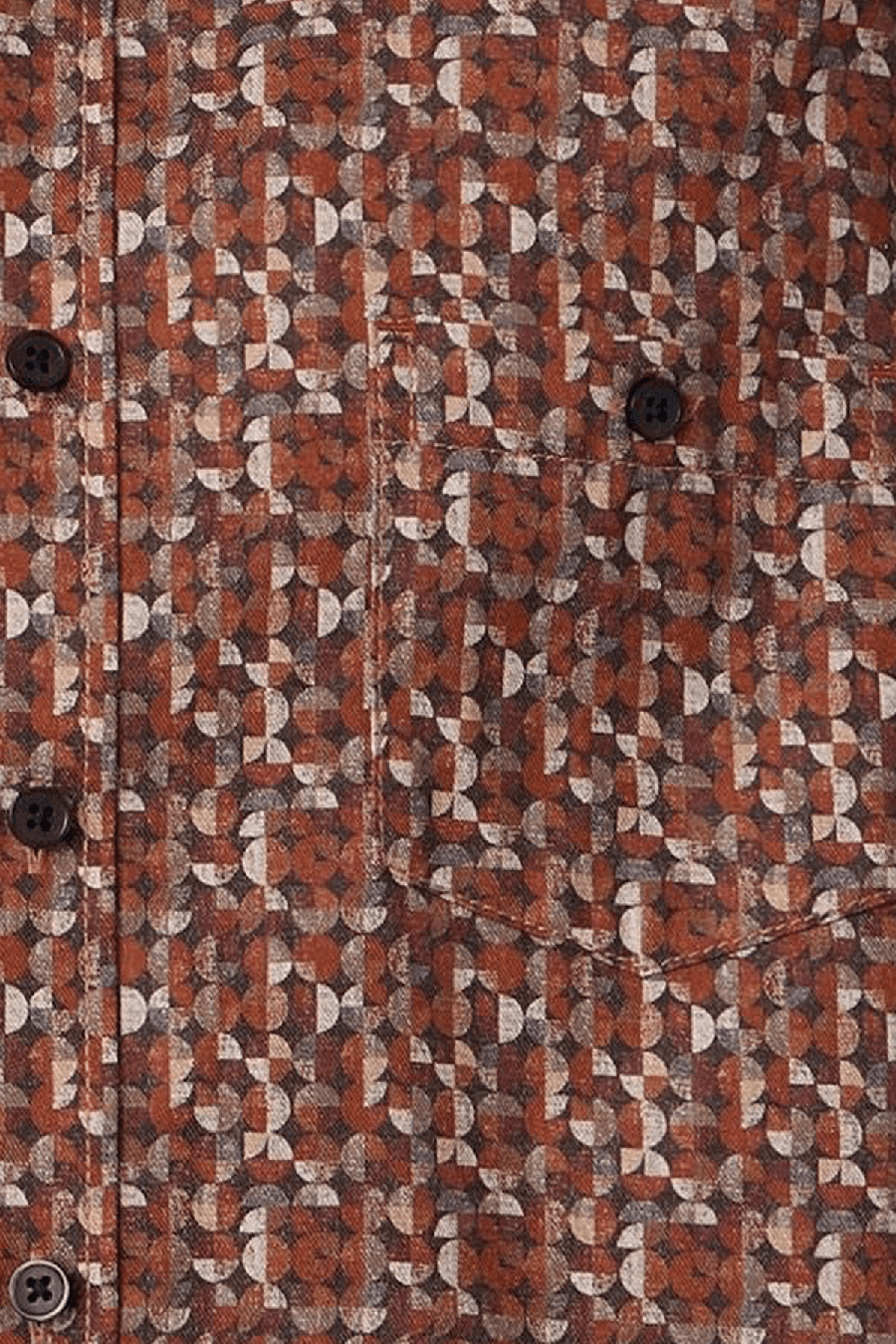 Produktbild f�r 'CASAMODA Casual Fit Hemd Langarm New Kent Kragen Muster terracotta'