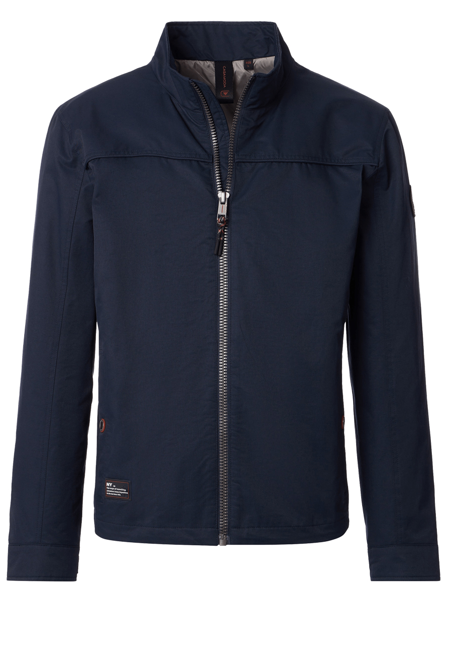 Produktbild fr 'CASAMODA Baumwolljacke Langarm mit Reiverschluss nachtblau'