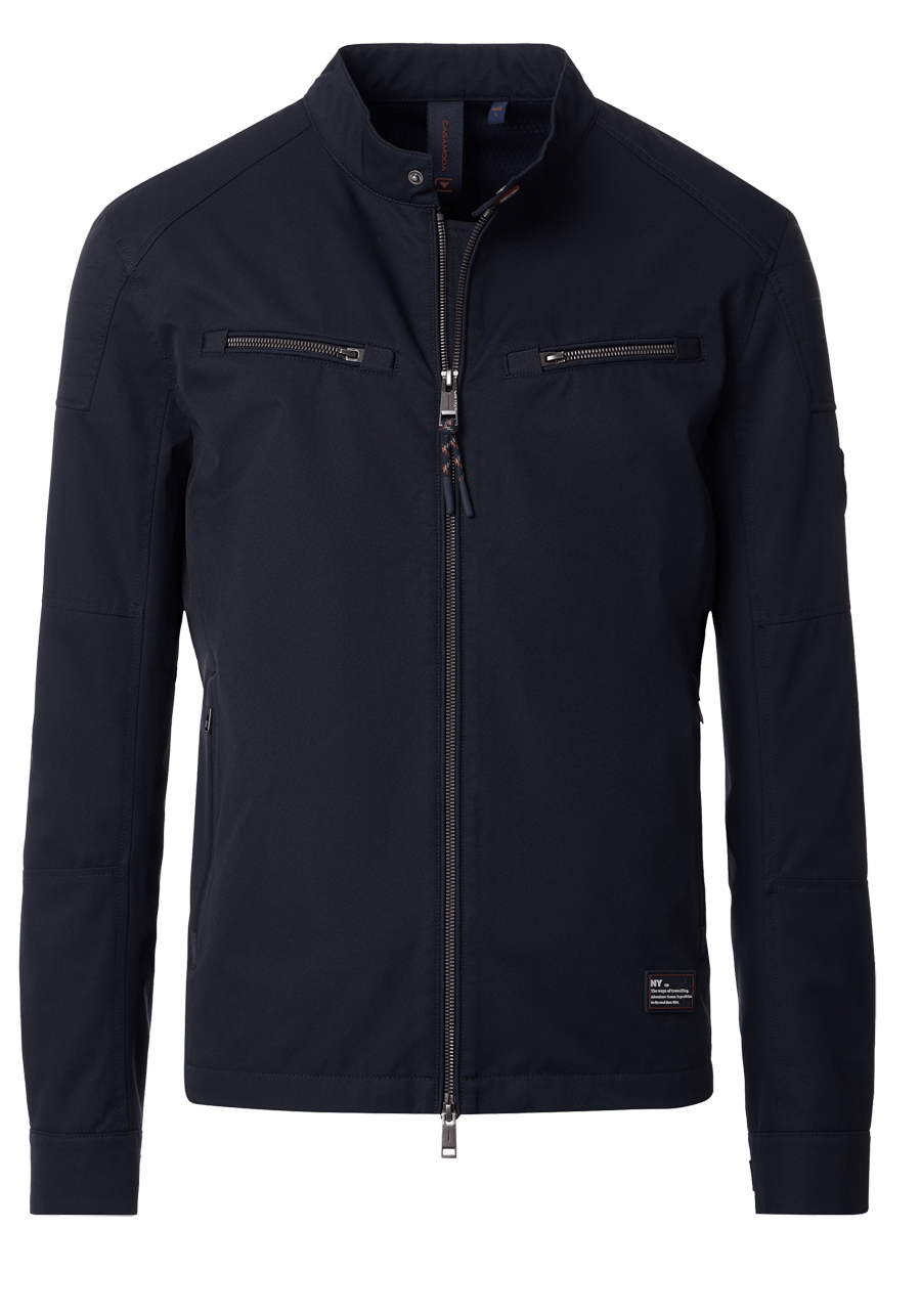 Produktbild fr 'CASAMODA Bikerjacke Langarm mit Reiverschluss nachtblau'