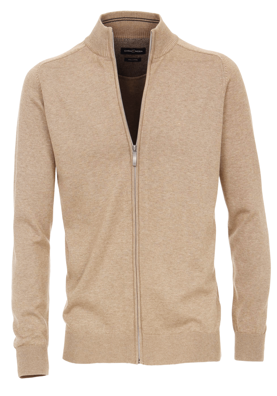 Produktbild f�r 'CASAMODA Cardigan Langarm mit Rei�verschluss beige'