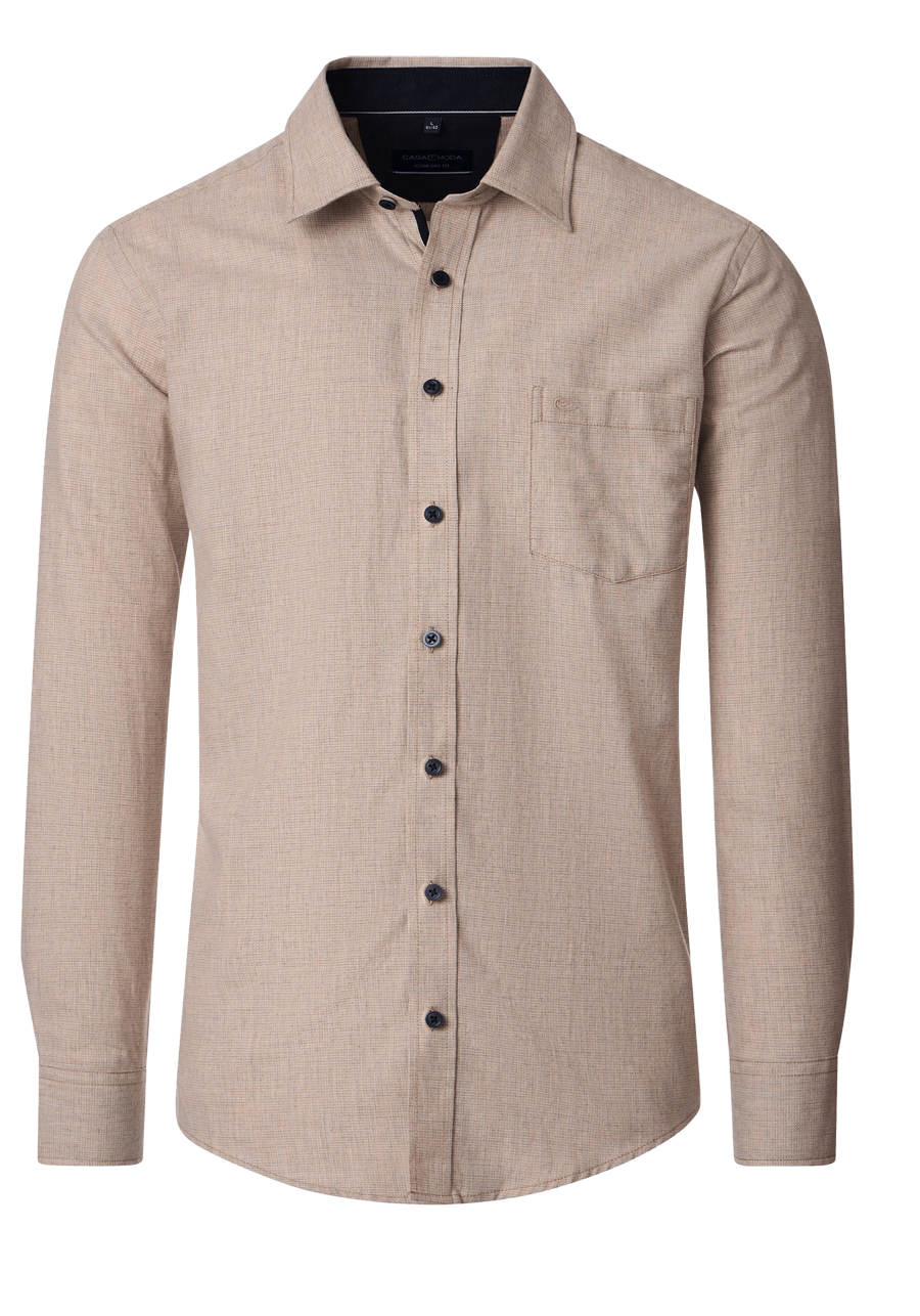 Produktbild f�r 'CASAMODA Comfort Fit Hemd Langarm New Kent Kragen Struktur haut'