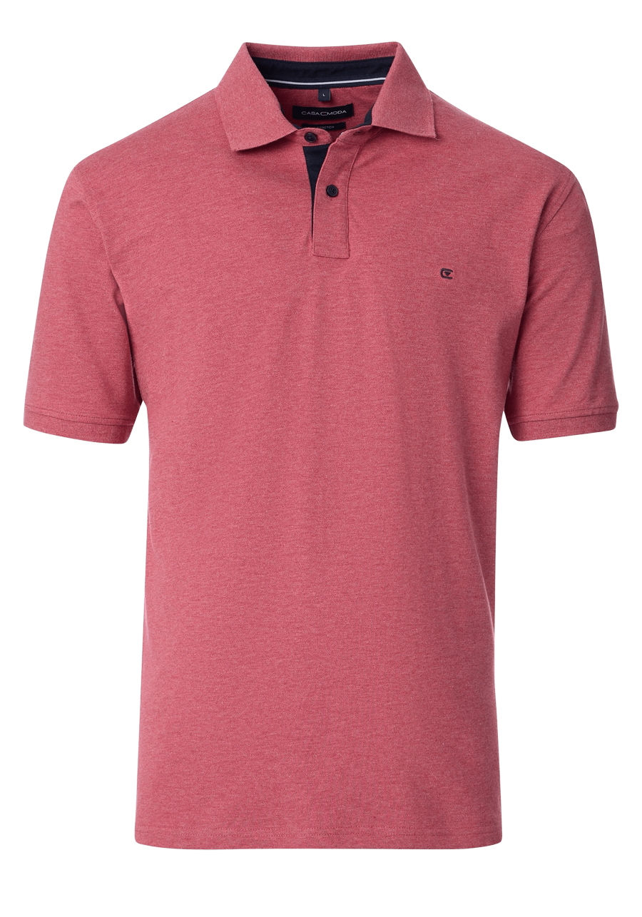 Produktbild fr 'CASAMODA Poloshirt Halbarm Polokragen geknpft altrosa'