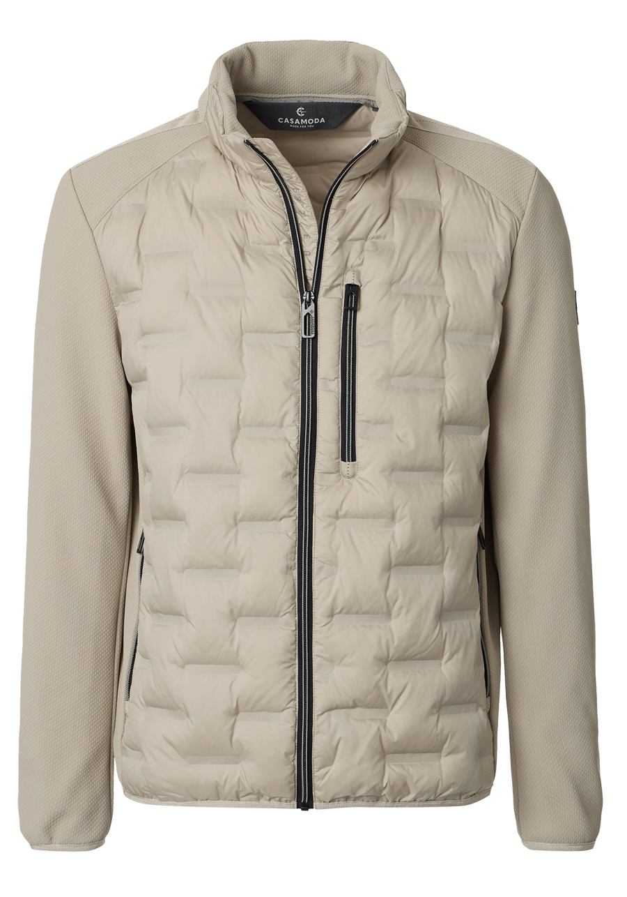 Produktbild f�r 'CASAMODA Steppjacke Langarm Stehkragen Rei�verschluss beige'