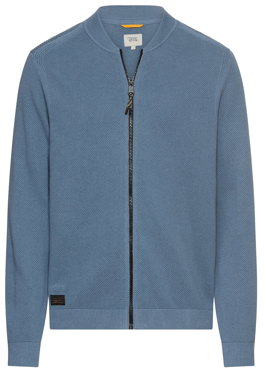 Produktbild f�r 'CAMEL ACTIVE Cardigan Langarm Rei�verschluss Strick blau'