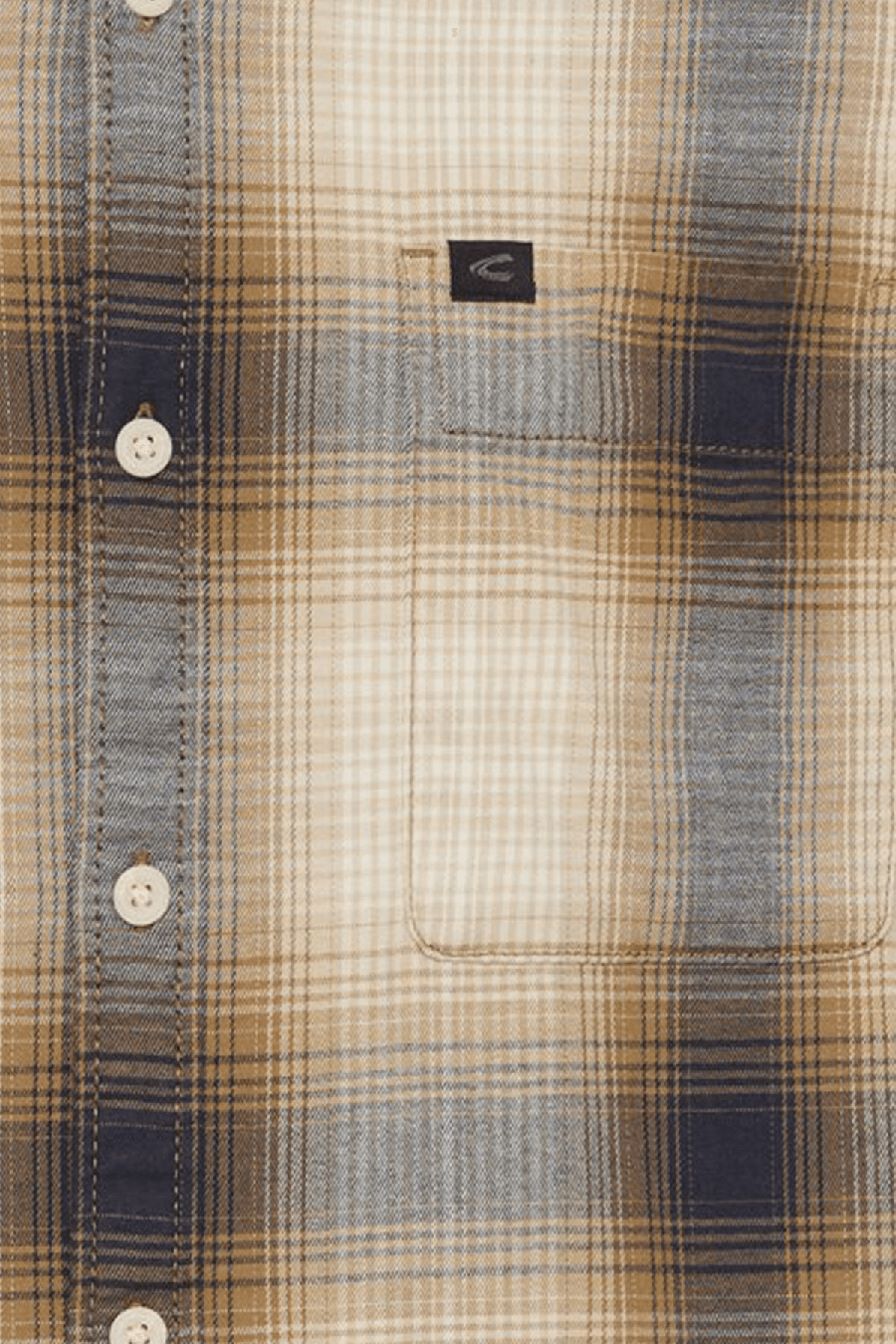 Produktbild f�r 'CAMEL ACTIVE Hemd Langarm New Kent Kragen Flanelll Karo blau'