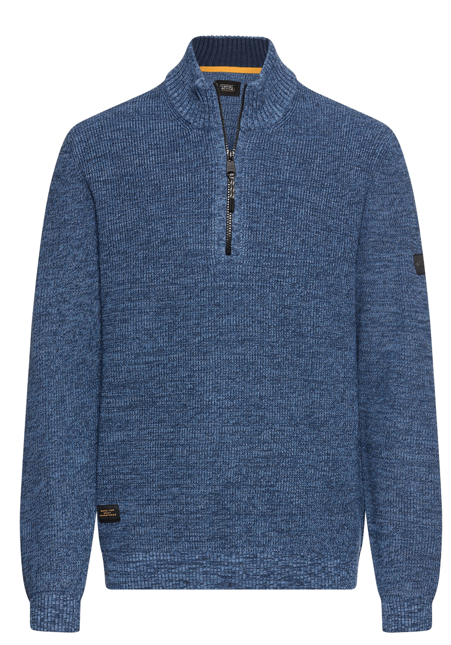 Produktbild f�r 'CAMEL ACTIVE Troyer Langarm Strick rauchblau'