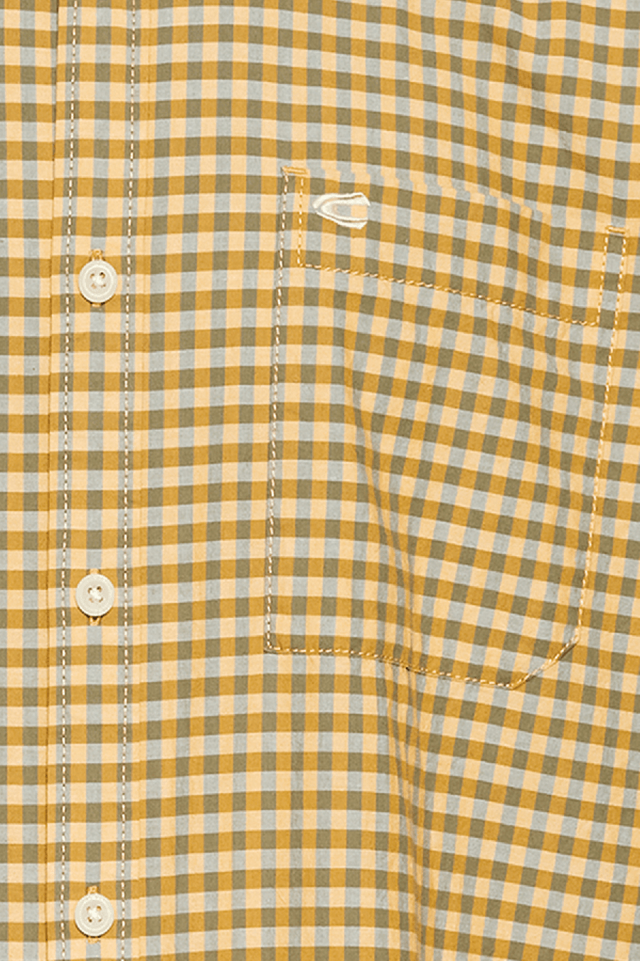 Produktbild fr 'CAMEL ACTIVE Hemd Halbarm Button Down Kragen Karo gelb'