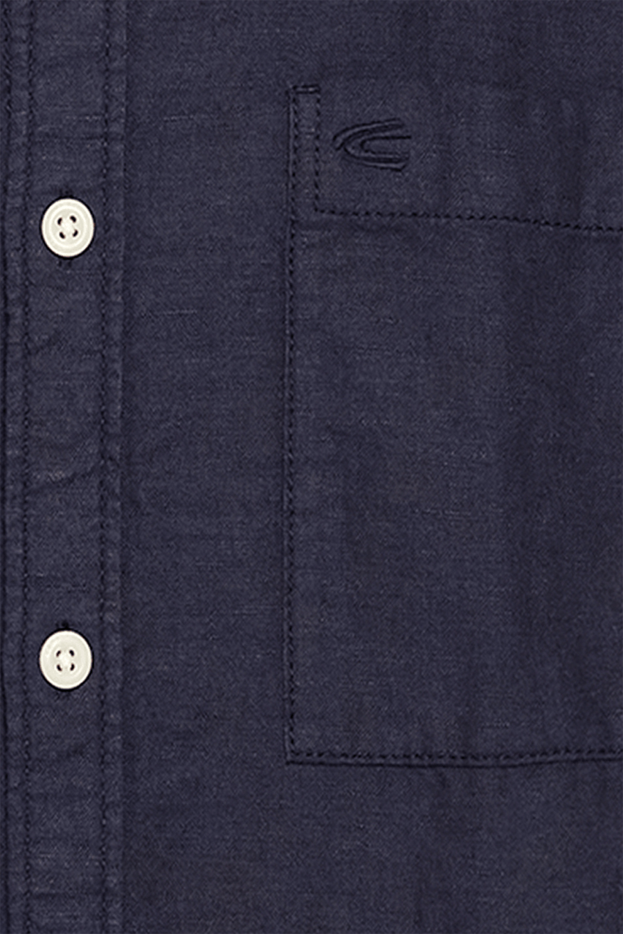 Produktbild fr 'CAMEL ACTIVE Hemd Halbarm Button Down Kragen Leinenmix navy'