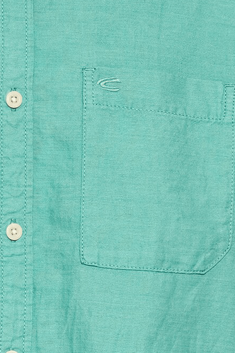 Produktbild fr 'CAMEL ACTIVE Hemd Halbarm Button Down Kragen Leinenmix jade'