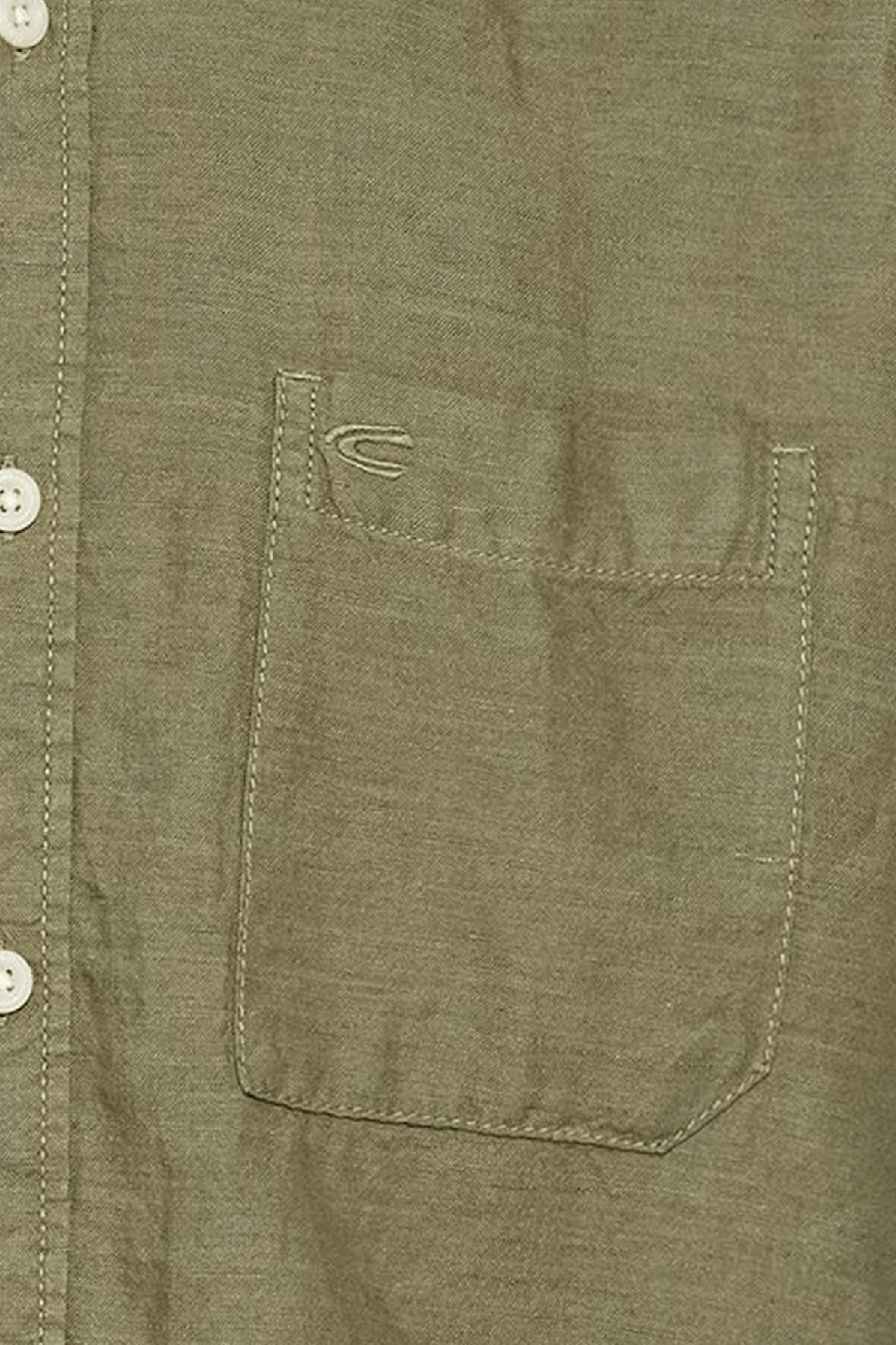 Produktbild fr 'CAMEL ACTIVE Hemd Halbarm Button Down Kragen Leinenmix oliv'