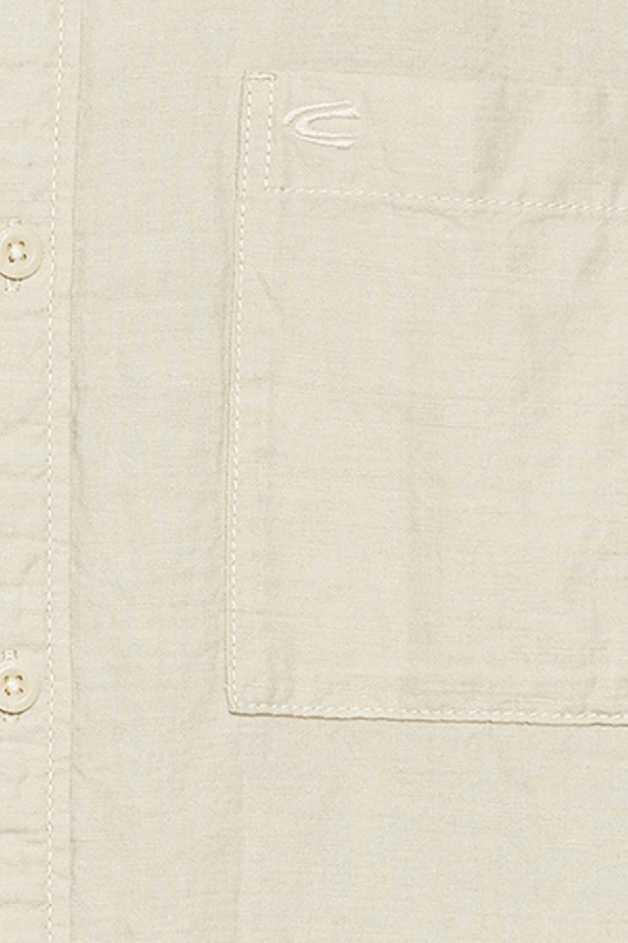 Produktbild fr 'CAMEL ACTIVE Hemd Halbarm Button Down Kragen Leinenmix beige'